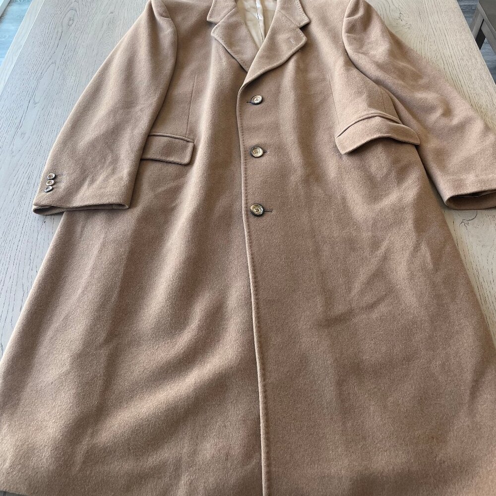 Men's di Silver Cashmere Trenchcoat - 44 R